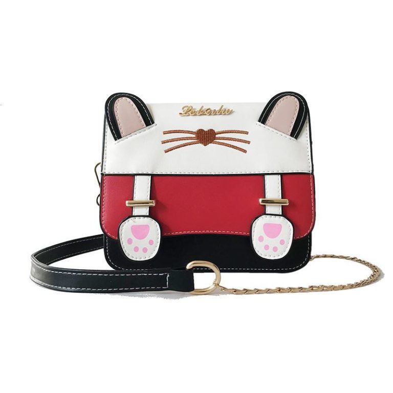 GI 518259 RISCE TAS SELEMPANG MODEL KUCING CAT KITTY IMPORT WANITA CEWEK PEREMPUAN JAKARTA BATAM B