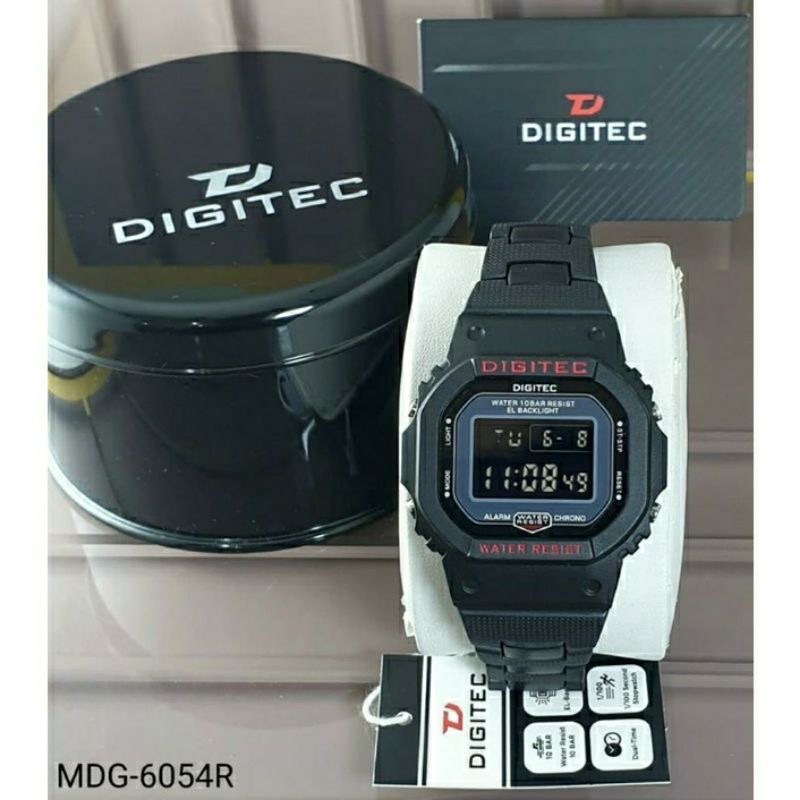 JAM TANGAN DIGITAL GLS WD DIGITEC RANTAI MIKA ORIGINAL COWOK PRIA ORI