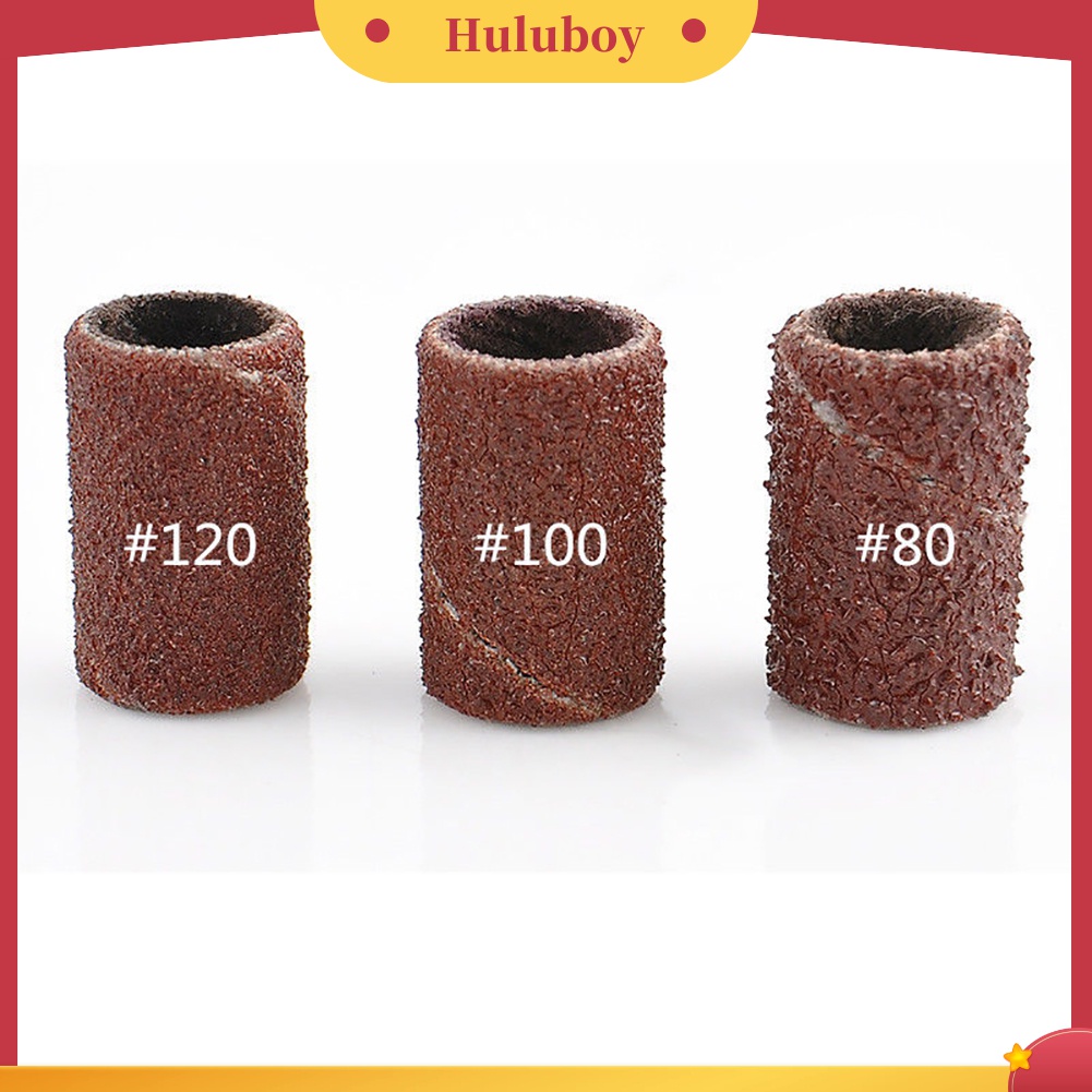 Huluboy Huluboy♡ 100pcs Amplas Buffer Band Untuk Mesin Bor Bits Grinding Nail Art