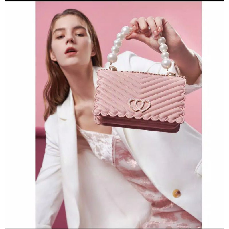 TAS CK GIFT BOX GUILTED WITH LOGO LOVE BOX IMPORT CK280