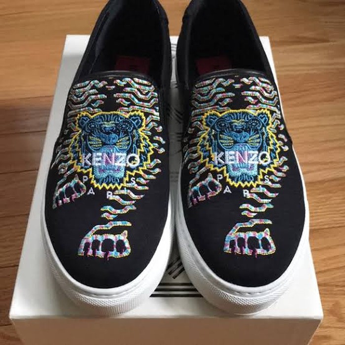 kenzo slip on tiger