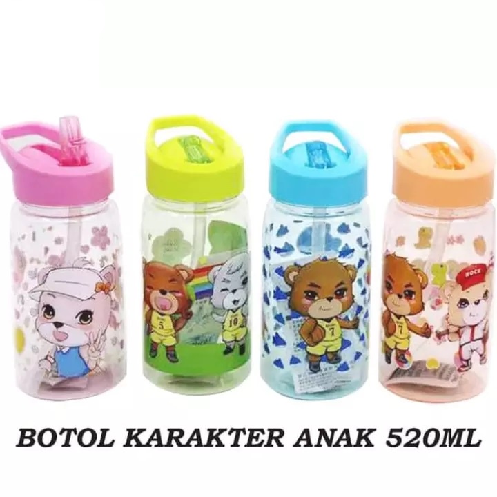 Botol Minum Anak Karakter Kartun Lucu