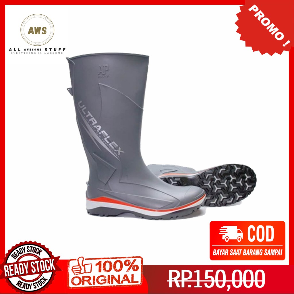 BISA COD - AP Boots Ultraflex - Sepatu Boots Ultraflex - Sepatu AP Boots 2018 Ultraflex Abu
