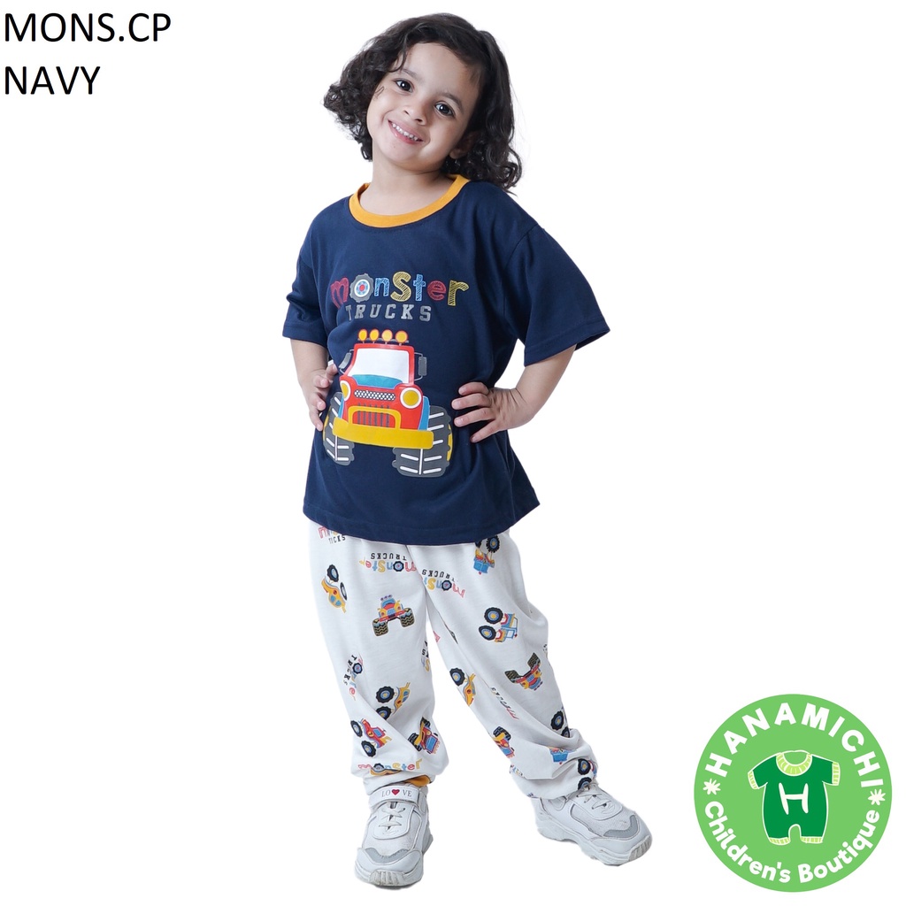 Hanamichi MONS.CP Setelan Baju Tidur Anak Lengan Pendek
