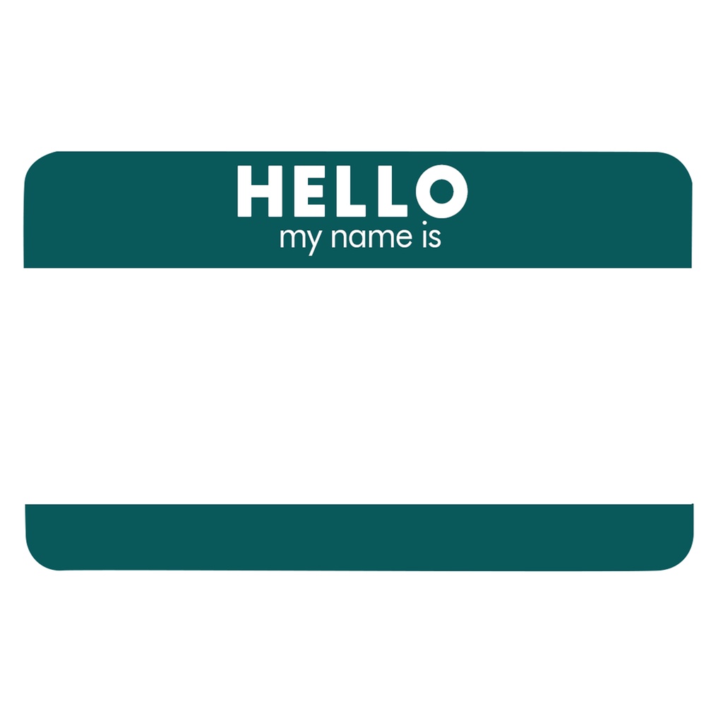 

Stiker Graffiti hello My Name Is Vynil Glossy Warna Tosca tua