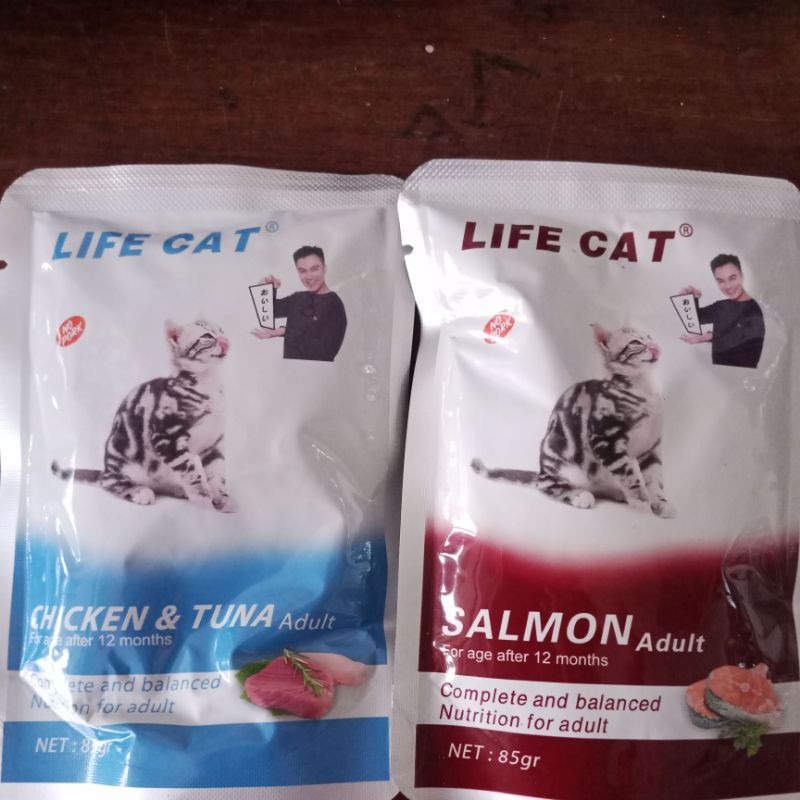 Life Cat Adult Salmon / Chicken Tuna 85gr pouch | lifecat wet food