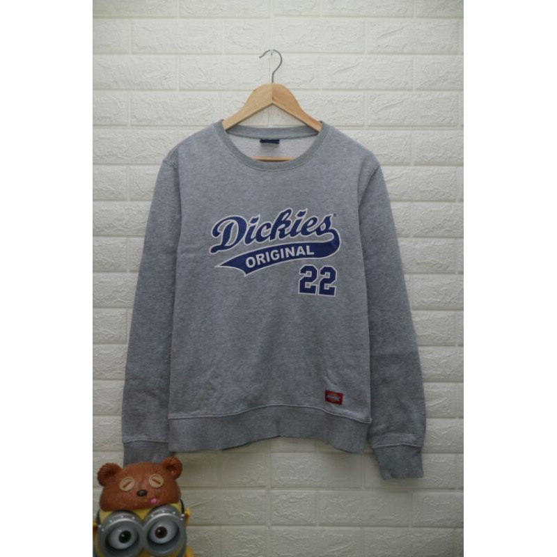DICKIES BIG LOGO PRINT CREWNECK - SIZE M (FIT L) SECOND ORIGINAL