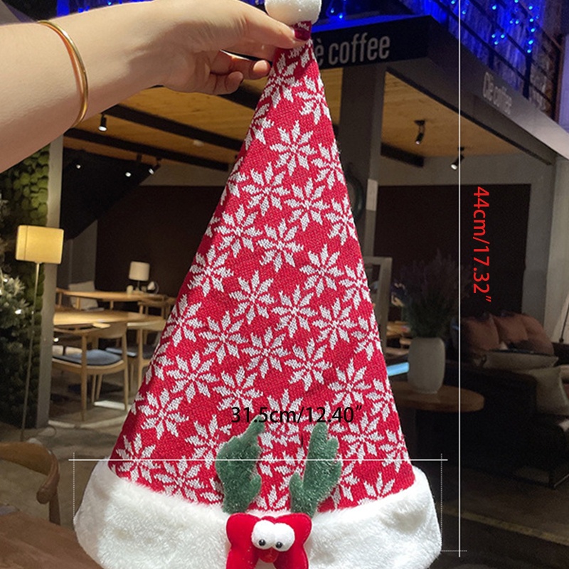 Topi Panjang Desain Santa Claus Untuk Pesta Natal
