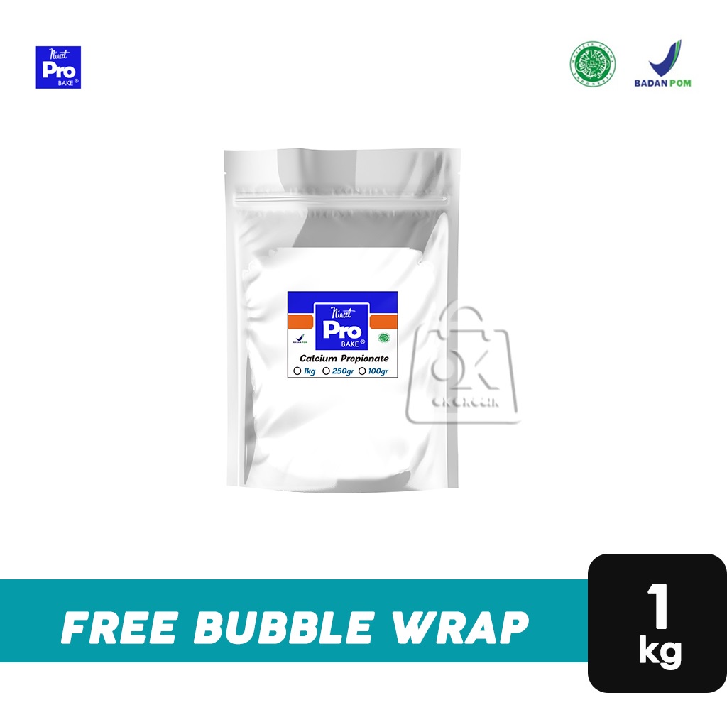 

Calcium Propionate Granular / Kalsium Niacet Pro Bake / Pengawet Makanan (1 Kg)