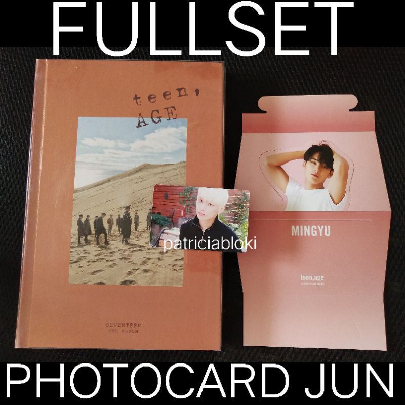 Fullset 2nd Album Seventeen Teen Age Orange Ver Photocard Jun Pc Mingyu TA Teenage white rqs green v