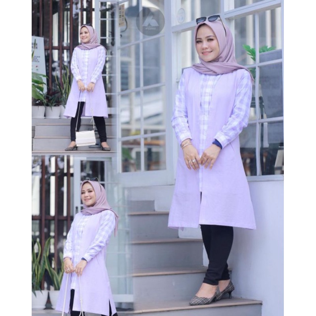Set Tunik Lula Lilac by ANTUNNA Original