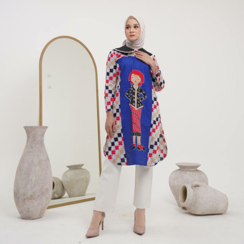 tunik bu tejo/tunik batik hits