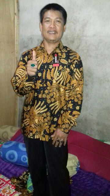 Batik Couple Sarimbit Longcardy Kemeja Manggar Baju Seragam Kantor Alkhalis