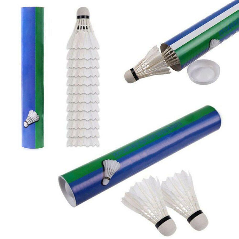 Pineapple 12pcs Shuttlecocks Ball High Quality Bola Putih Alat Olahraga Bulu Angsa Birdies