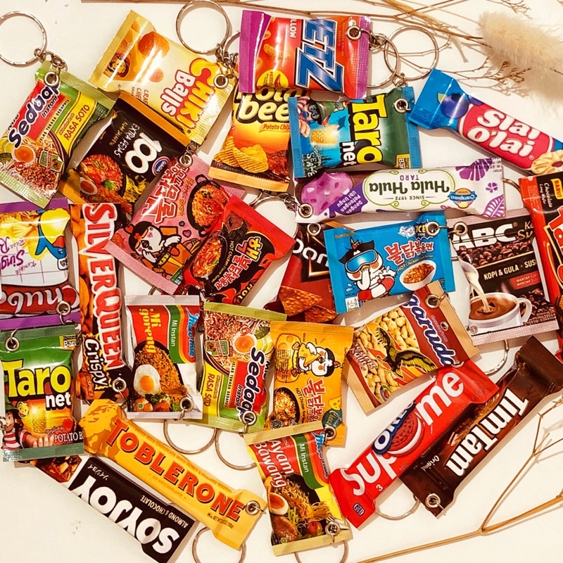 Gantungan Kunci Miniatur Snack