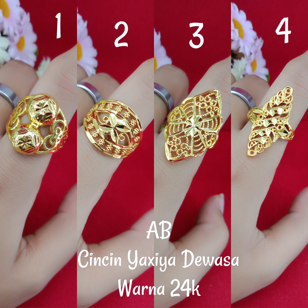 Cincin Jumbo Dubai Mas Kuning 24k Yaxiya