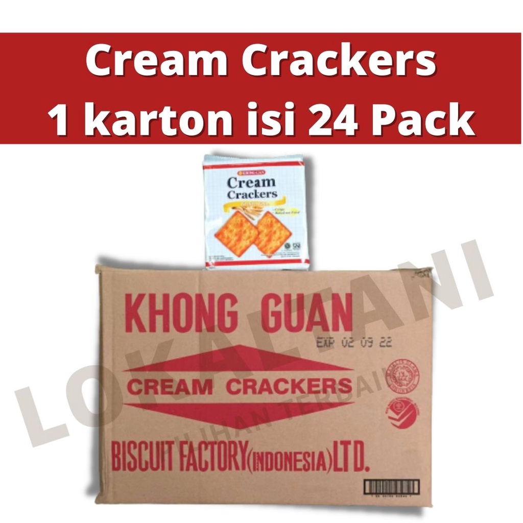 

Khong Guan Cream Crackers 300gram - 1 KARTON