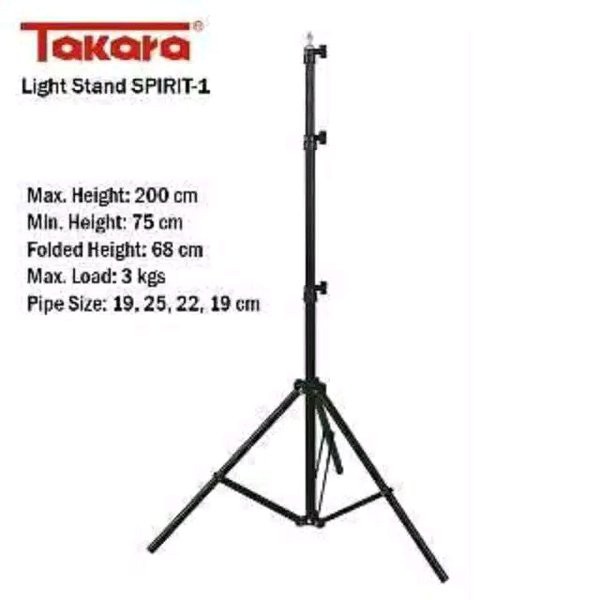 Light Stand TAKARA SPIRIT 1 tripod studio lightstand