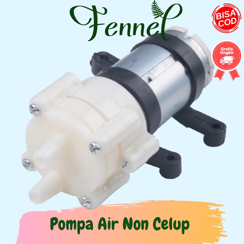 Pompa Air Mini Aquarium Ikan Non Celup 12V 385B