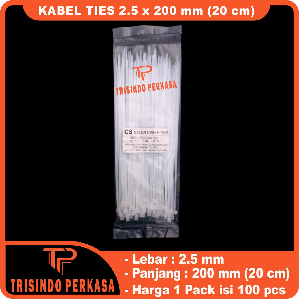 Kabel Ties Cable Tie 2.5 x 200mm (20cm)