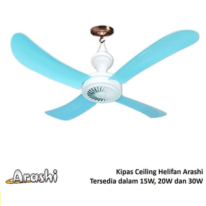 Kipas angin Atap plafon Ceiling Fan gantung 4 Baling langit helifan 04