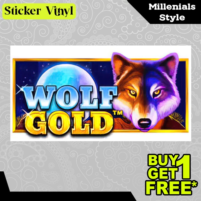 

Stiker Sticker Wolf Gold Panjang Pragmatic Play Game Slot Aesthetic Bahan Vinyl Satuan Anti Air