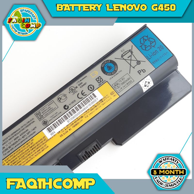 Baterai Original Laptop Lenovo 3000 G430 G450 G530 B460 G550