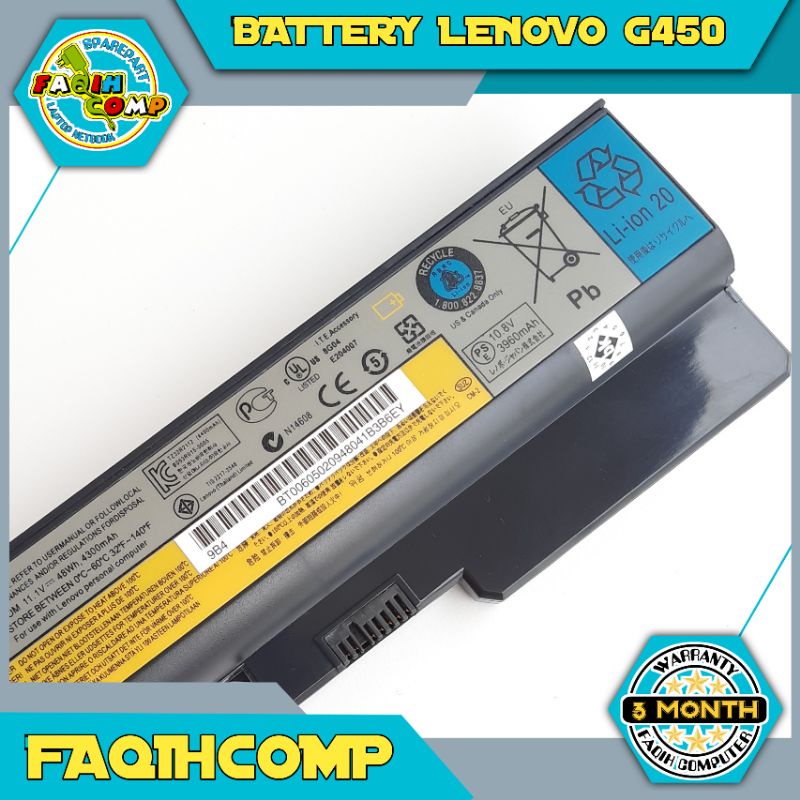 Baterai Original Laptop Lenovo 3000 G430 G450 G530 B460 G550