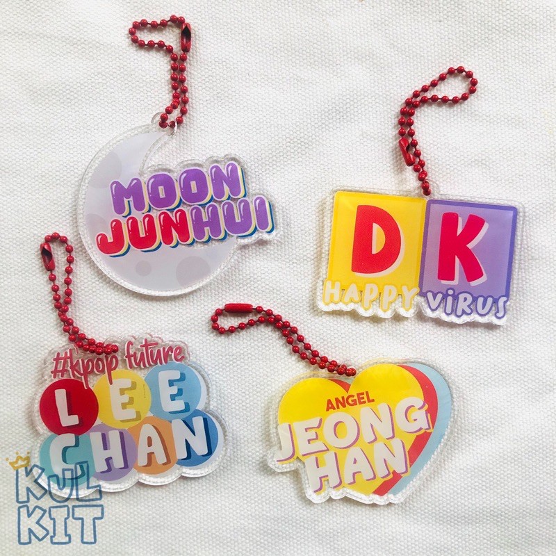 SEVENTEEN Name Acrylic Keyring (Gantungan akrilik SEVENTEEN) - kulkit