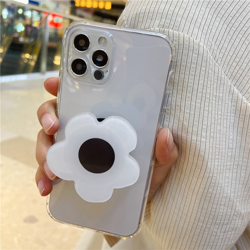 Griptok Resin Bunga Phone Holder Flower Universal Korean Pop Grip Tok Socket Hp