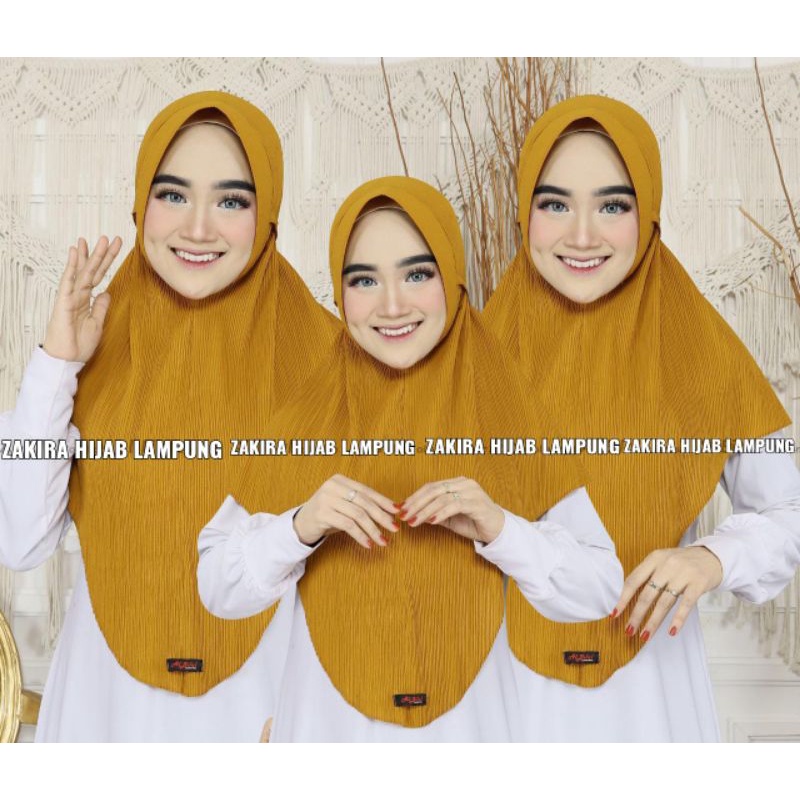 Jilbab Bergo Plisket