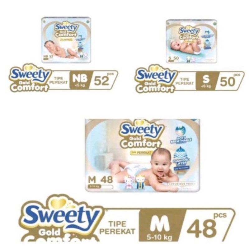 Sweety Gold Comford S50. Type perekat