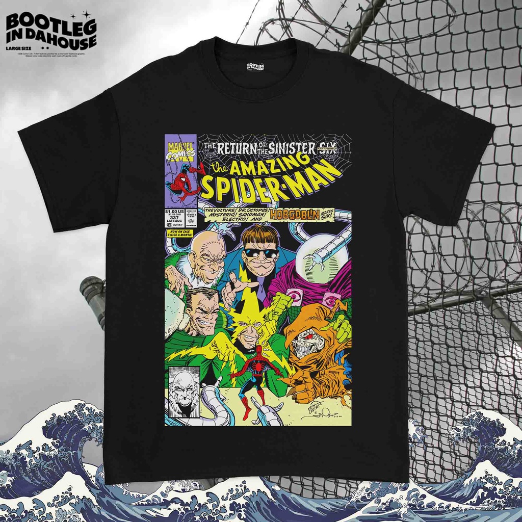 KAOS KARTUN THE AMAZING SPIDER-MAN COMIC - THE AMAZING SPIDER-MAN COMIC VINTAGE