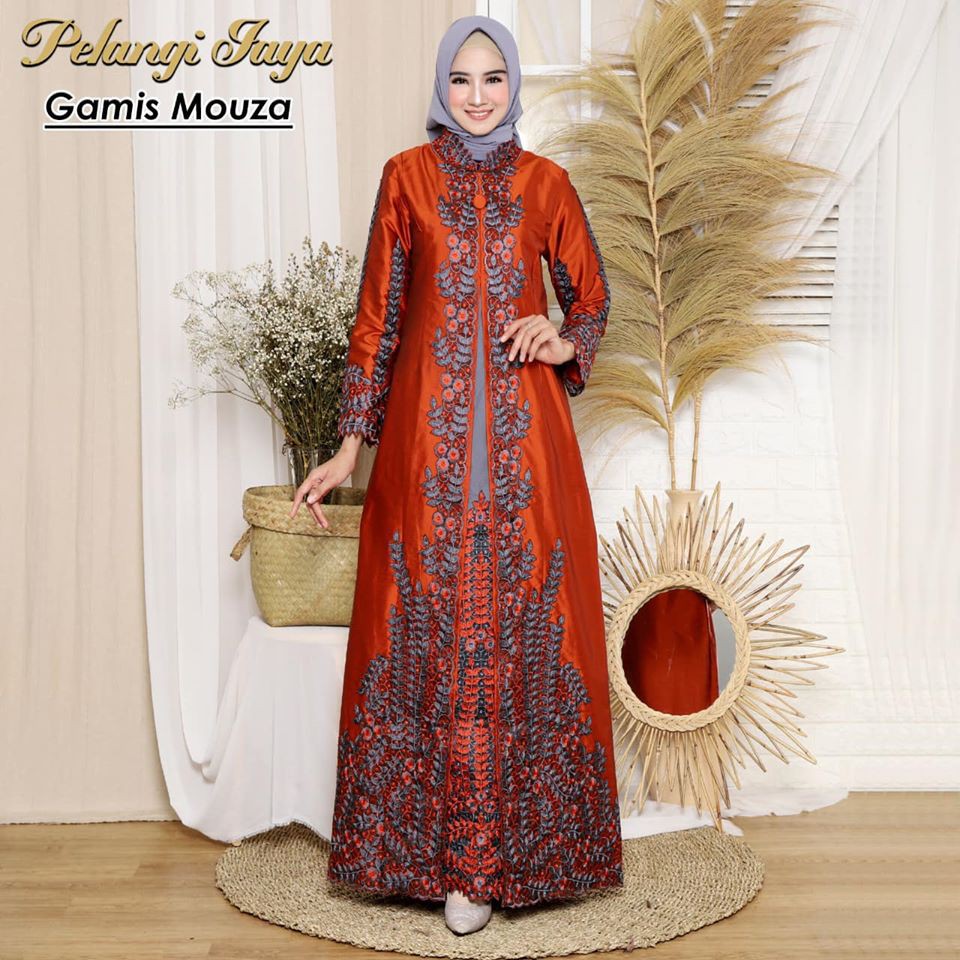 Gamis Taffeta Mouza Aneka Pilihan Warna