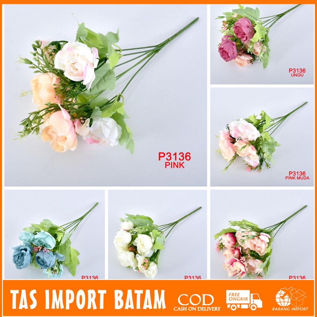 TIB COD P3136 ( 1 KILO BISA MUAT 28 PCS ) BUNGA HIAS BUNGA DEKORASI BUNGA ARTIFISIAL BUNGA IMPORT