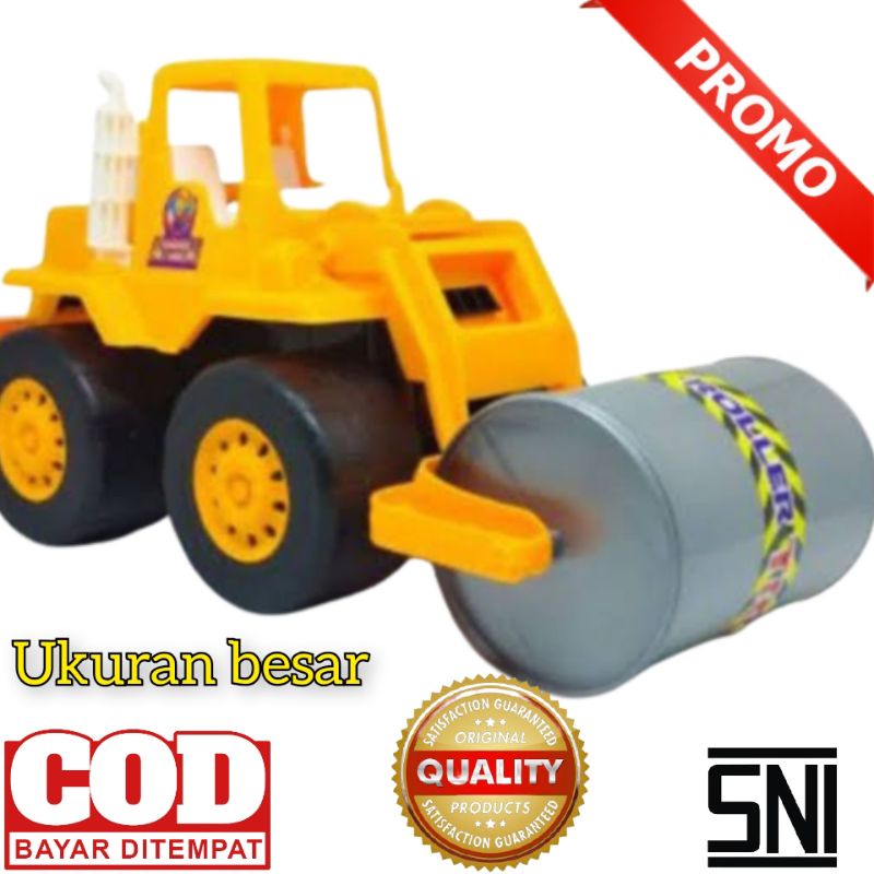 Slender mainan ukuran sedang mainan mobil kontruksi