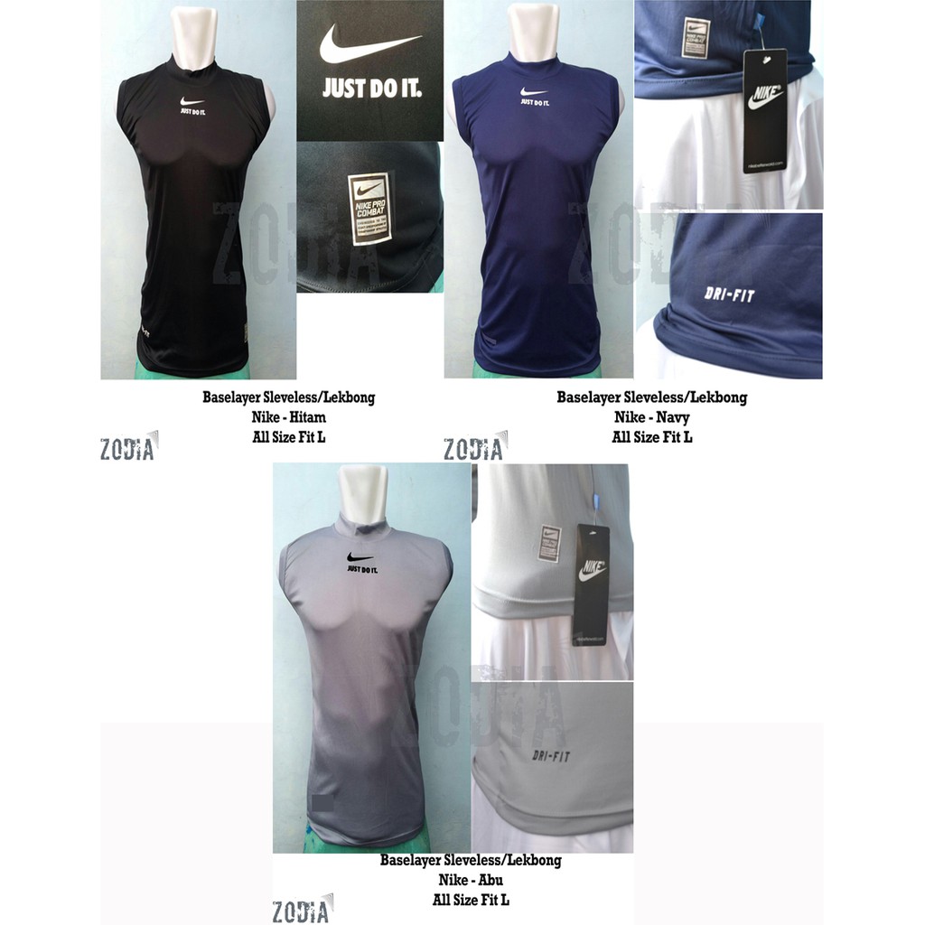 Baselayer Manset Sleveless Lekbong - Nike - Navy