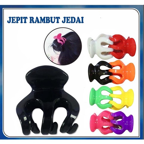 JEDAI JEPITAN RAMBUT 5Cm / Jepitan Badai Bahan Tebal Uk 5cm - Hitam