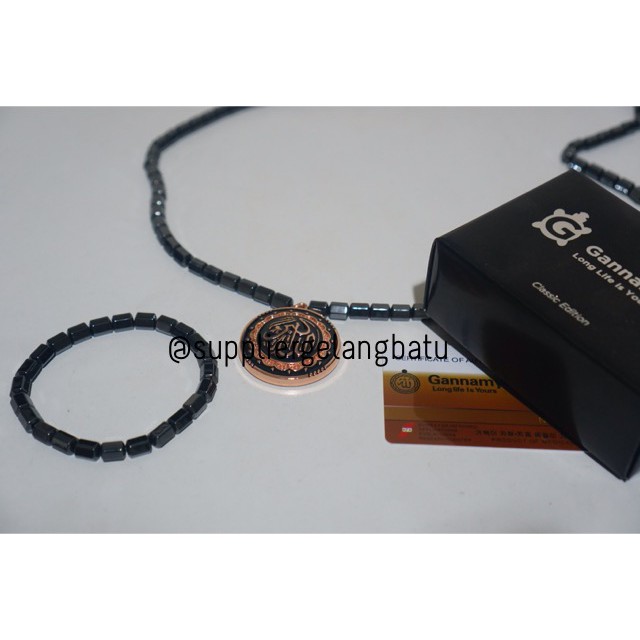 Kalung GANNAMYONG Arab ALLAHUAKBAR TAKBIR ROSEGOLD magnet KOREA PINK aksesoris muslim supplier trend