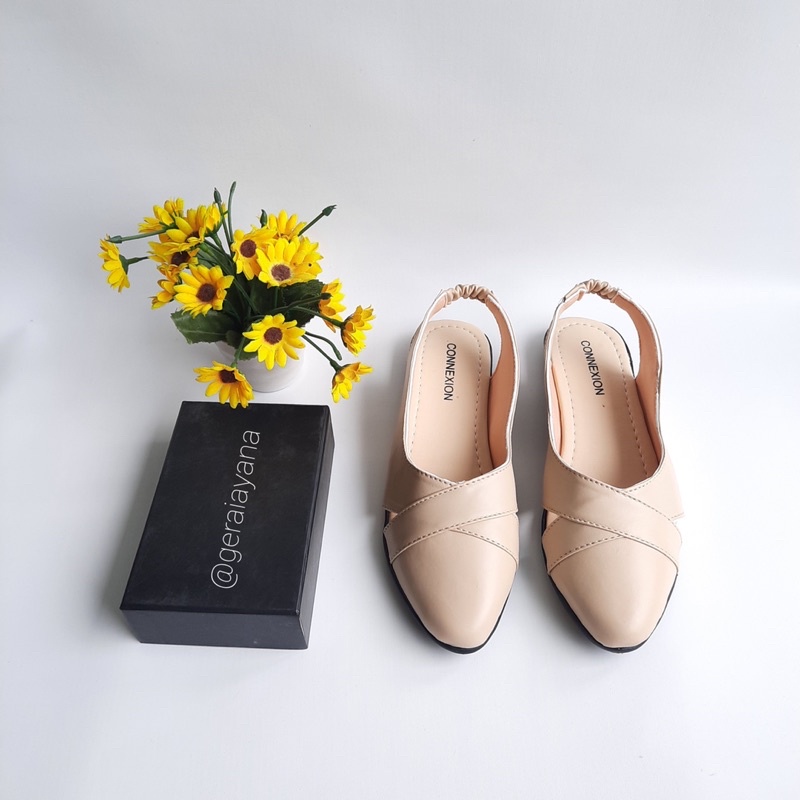 DISKON DAY! Sepatu Sandal  Wanita Connexion - Sepatu Sandal Elastis - Mules Wanita - Sanda Wanita Nevada