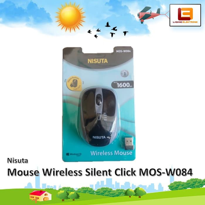 Mouse Wireless NISUTA MOS-W084 Wireless Mouse Silent Click ORIGINAL