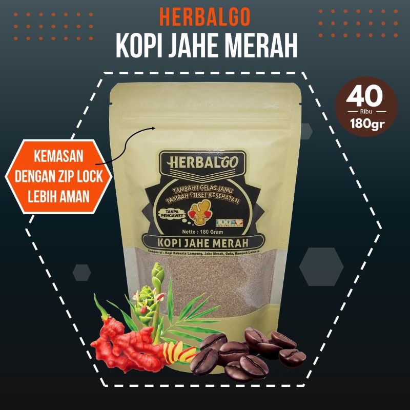 

Herbalgo Kopi Jahe Merah 180 gram