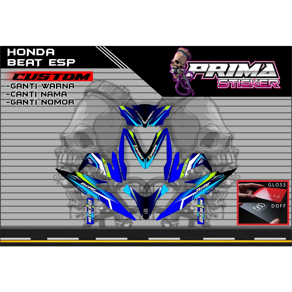 Decal Sticker honda Beat esp custom full body, beat esp