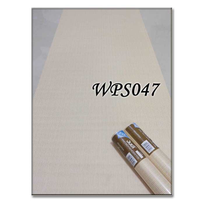 WPS047 CREAM N GOLD STRIP WALPAPER STIKER WALLPAPER STICKER STIKER DINDING TEMBOK RETRO KLASIK CLASS