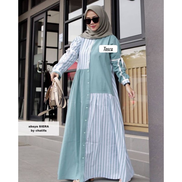 GAMIS CHATIFFA /PAKAIAN WANITA MOTIF SALUR