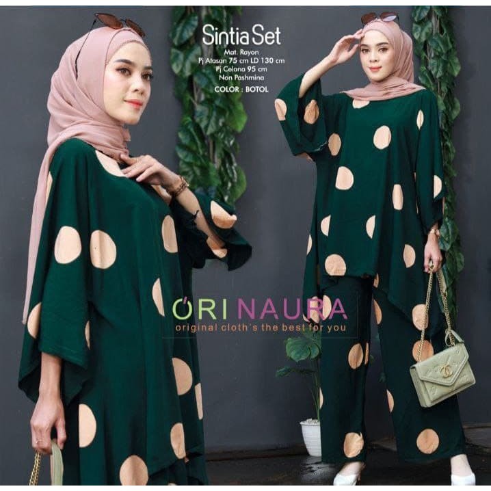 One Set Jumbo Ld 140  Setelan Wanita Jumbo  Piama Jumbo-4