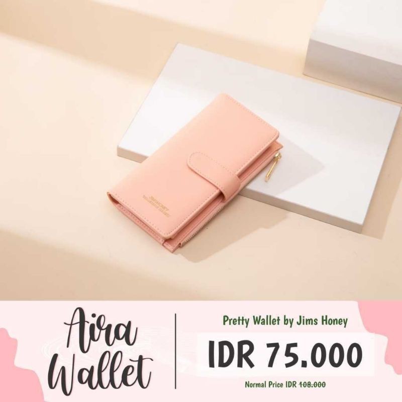 PROMO JH AIRA WALLET DOMPET WANITA MURAH CANTIK SIMPLE MINIMALIS RESLETING KADO CEWEK UNIK SPECIAL