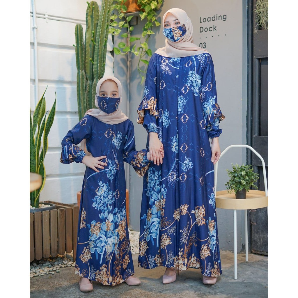 Gamis Ariana Maxi Motif | Fashion Muslim Wanita | Dress Muslim Wanita Busui Friendly All Size