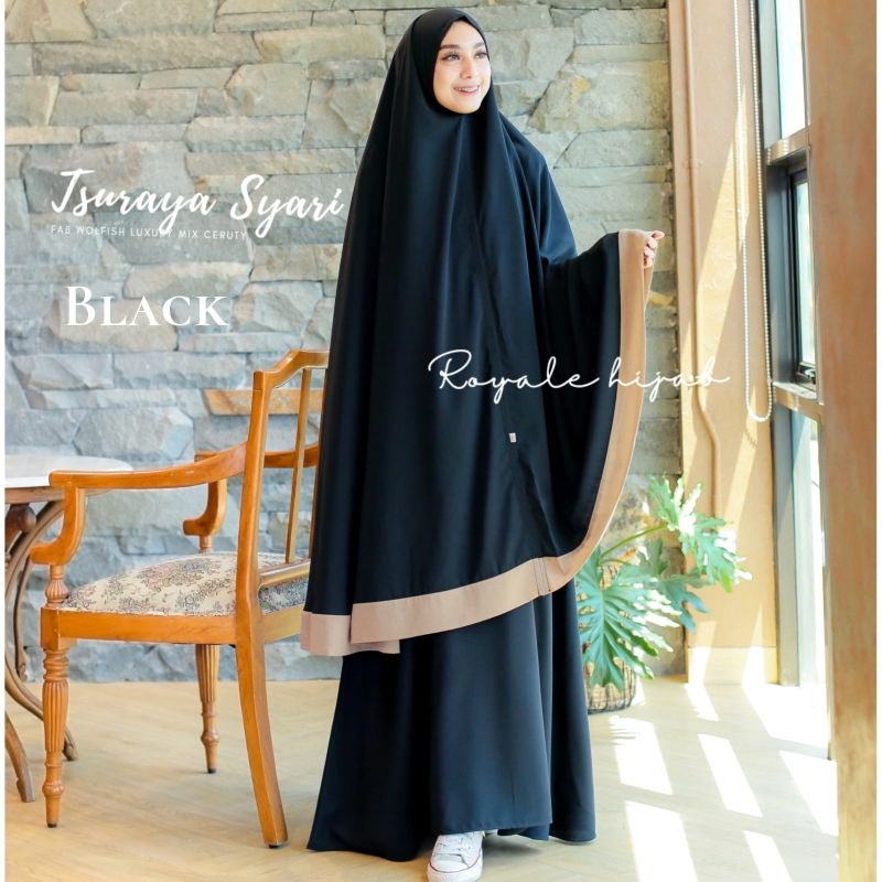 Tsuraya Syari  couple mom and kids gamis set syari couple family