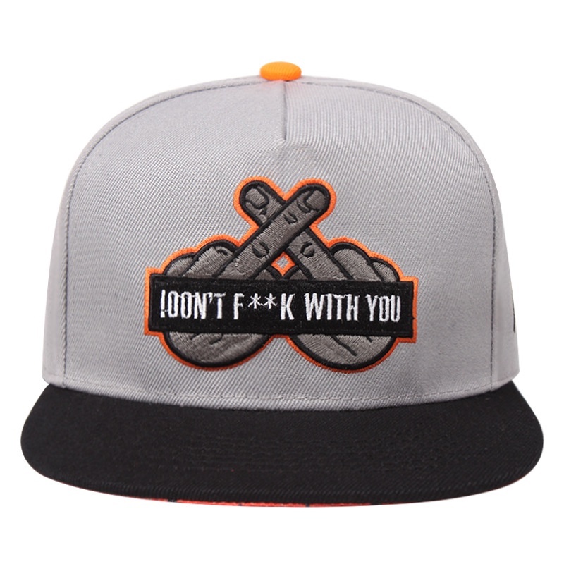 Topi Baseball Motif Bordir Gaya Hip Hop Untuk Pria